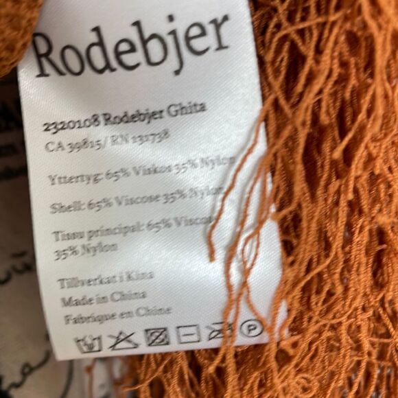 Rodebjer Ghirardelli's Cinnamon Fringe Sweater NWT M - Picture 8 of 9